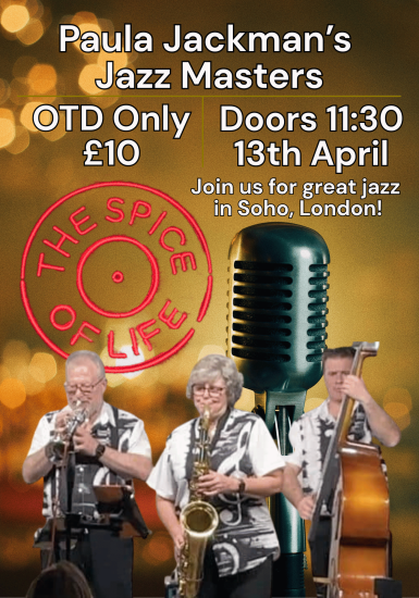 Spice of Life Jazz Club: Paula Jackman’s Jazz Masters