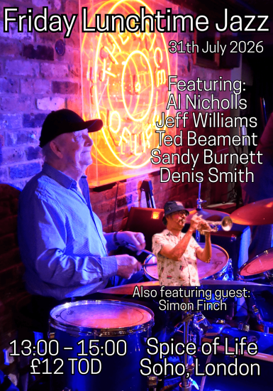Friday Lunchtime Jazz – 1PM TOD