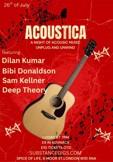 Substance presents Acoustica: Dilan Kumar + Bibi Donaldson + Sam Kellner + Deep Theory