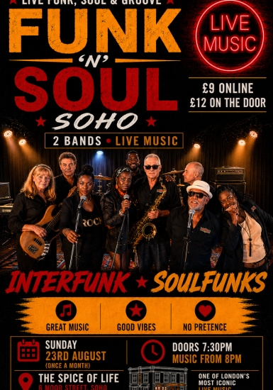 Monthly – Funk & Soul Night at The Spice: The Soulfunks & Interfunk