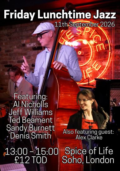 Friday Lunchtime Jazz – 1PM TOD