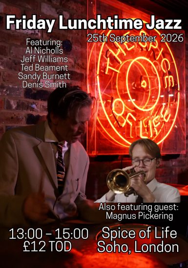 Friday Lunchtime Jazz – 1PM TOD