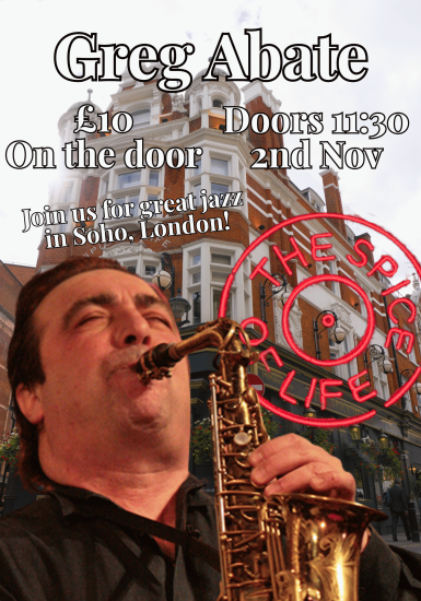 Spice of Life Jazz Club: Greg Abate