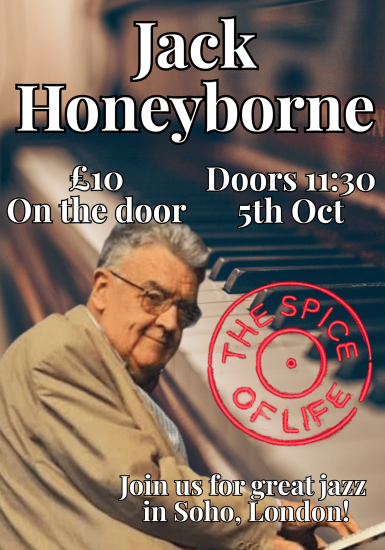 Spice of Life Jazz Club: Jack Honeyborne