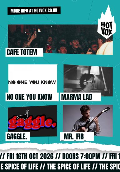 Hot Vox Presents: Cafe Totem // Marma Lad // No One You Know // gaggle. // _mr._fib_